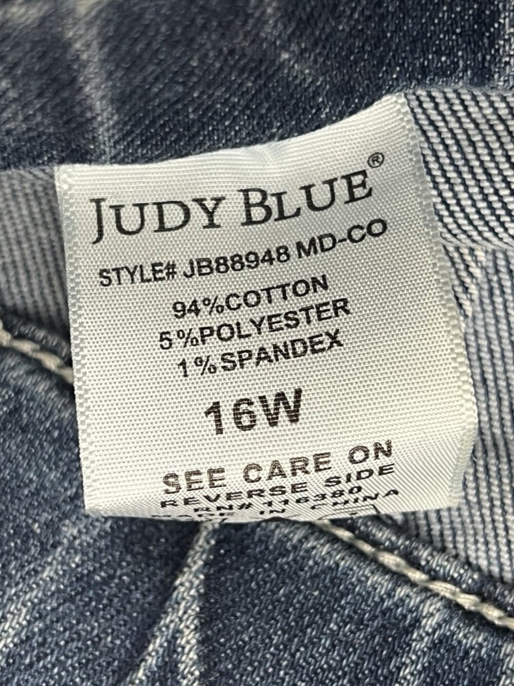 Judy Blue High Rise Joggers Size 16W Blue Jeans - Picture 5 of 7